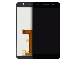LCD kijelző Honor 10 (érintőpanel, átvezető fóliával) (ujjlenyomatolvasó nélkül) fekete